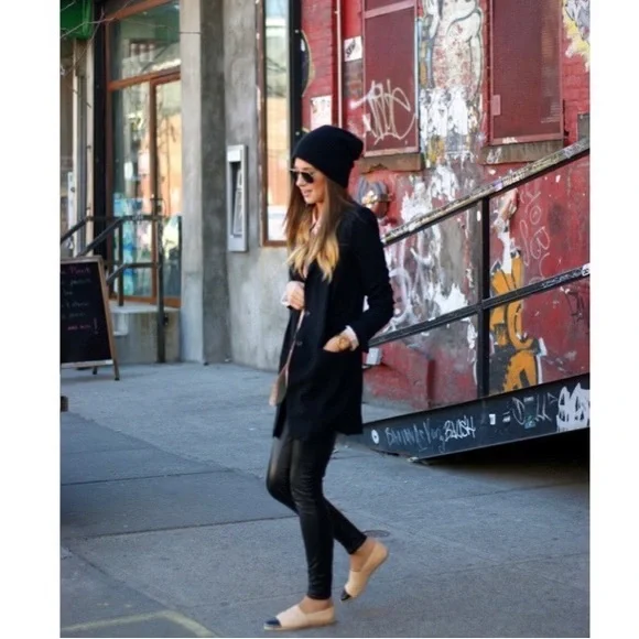 💚CHANEL Espadrille Flats Cap Toe Tan Black - Picture 7 of 16